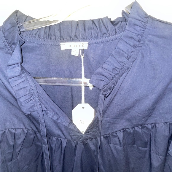 NWT JODIFL Navy Ruffle Dress - Picture 4 of 6